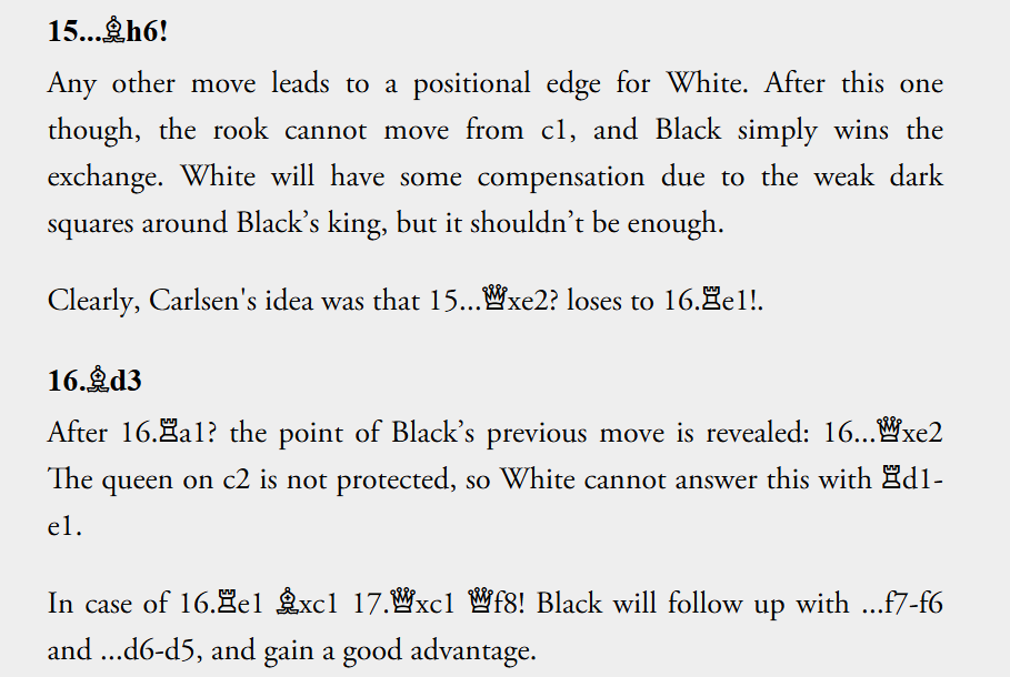 Turbo-Charge Your Tactics 2, Grabinsky, Oleksiyenko, 2005; An example of a solution with annotations.