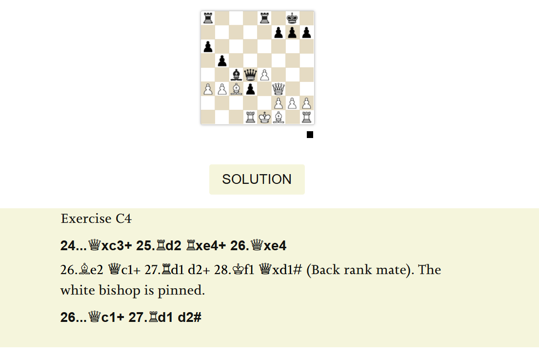 The Checkmate Patterns Manual, Mesotten, 2022; An example of a problem with the annotated solution.