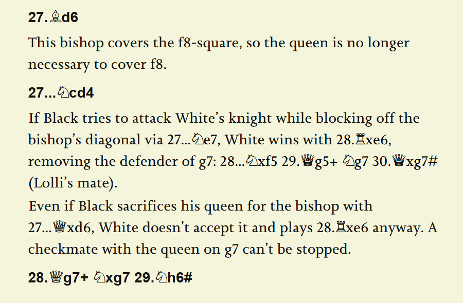 The Checkmate Patterns Manual, Mesotten, 2022; An example of a well annotated solution.