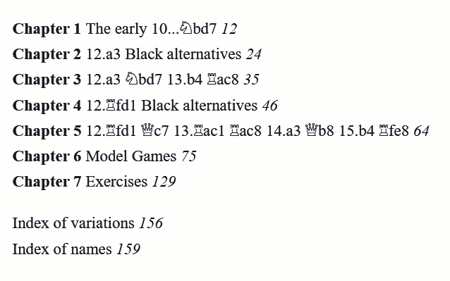 Beating the Hedgehog System: The table of contents in Beating the Hedgehog System, chessreads