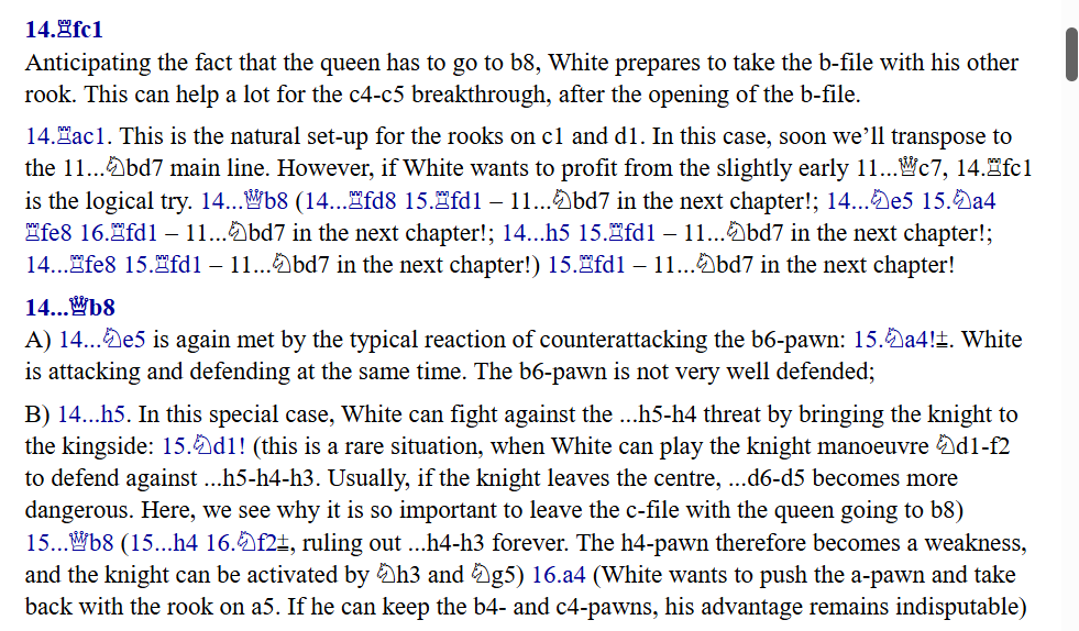 Beating the Hedgehog System: An example of annotations from Beating the Hedgehog System. There could be more, and they could be in more detail, chessreads