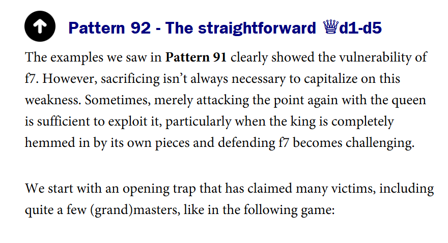 100 Tactical Patterns You Must Know, Frank Erwich; An example of an introduction to a pattern