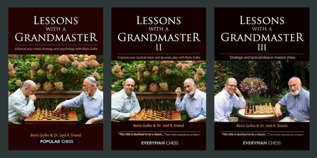 The three volumes of Lessons with a Grandmaster, chess book review