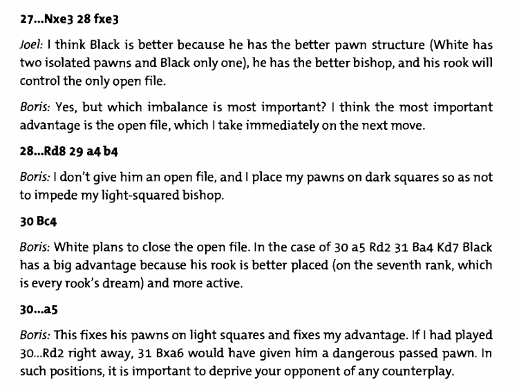 Lessons with a Grandmaster: The annotations are detailed and instructive, chess book review