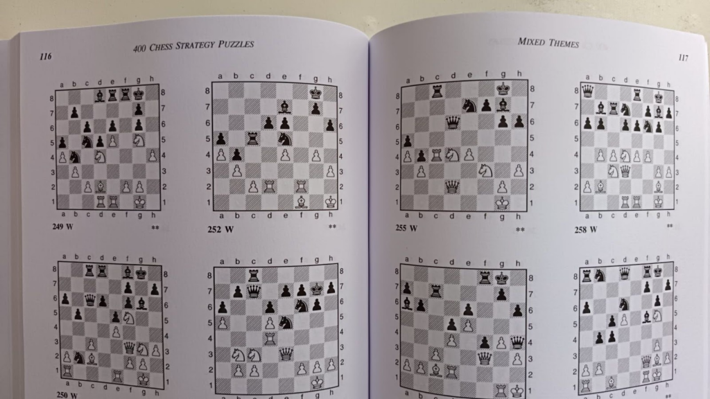 Chess Puzzle Books, 400 Chess Strategy Puzzles