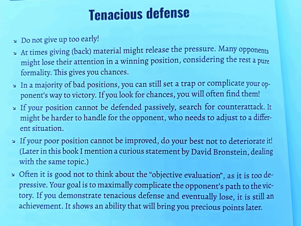 Tips on how to defend well from Lessons on Uncompromising Play.