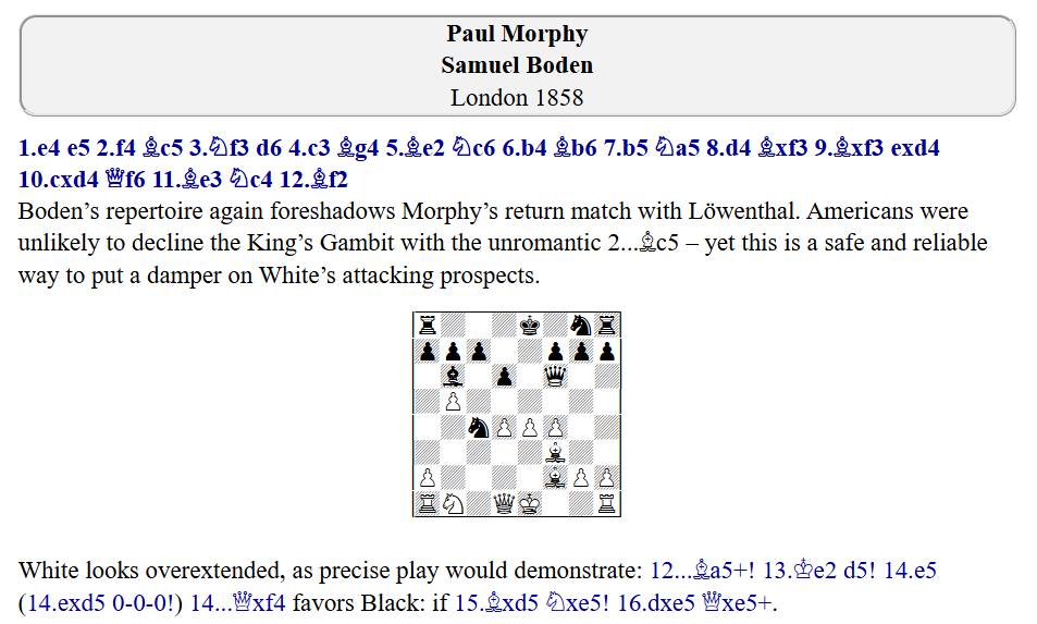 The Real Paul Morphy: The annotations are good but they could be richer, Chess Book Review