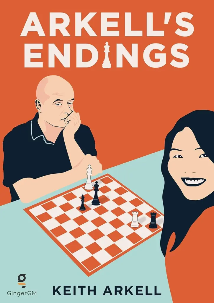 Book cover of "Arkell's Endings" by Keith Arkell, chess book review
