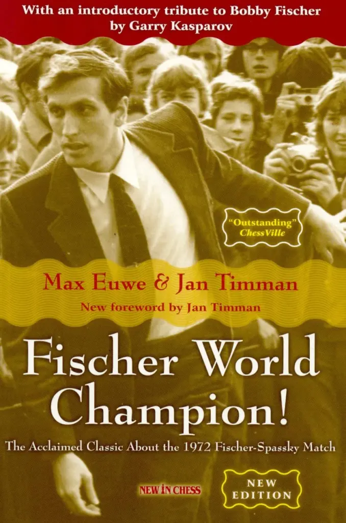Book cover of "Fischer World Champion" by Jan Timman, Max Euwe, chess book review