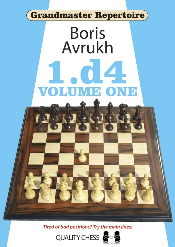 Book cover of "Grandmaster Repertoire: 1.d4 Volume One" by Boris Avrukh, chess book review