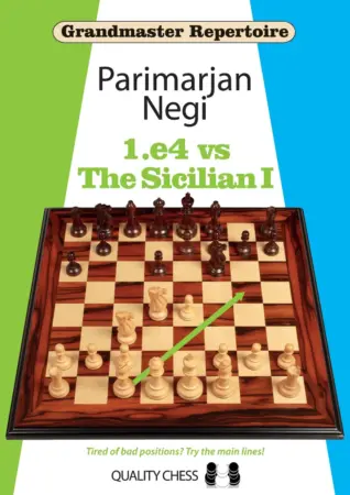 Book cover of "Grandmaster Repertoire: 1.e4 vs the Sicilian 1" by Parimarjan Negi, chess book review