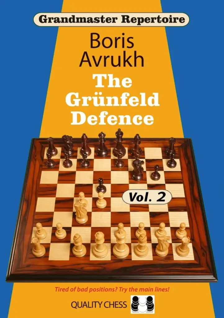 Book cover of "Grandmaster Repertoire: The Grünfeld Defence Volume Two" by Boris Avrukh, chess book review