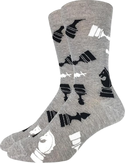 Best Christmas Gifts for Chess Players in 2025: Chess socks are a great way to cross someone who plays chess of your Christmas gift list.