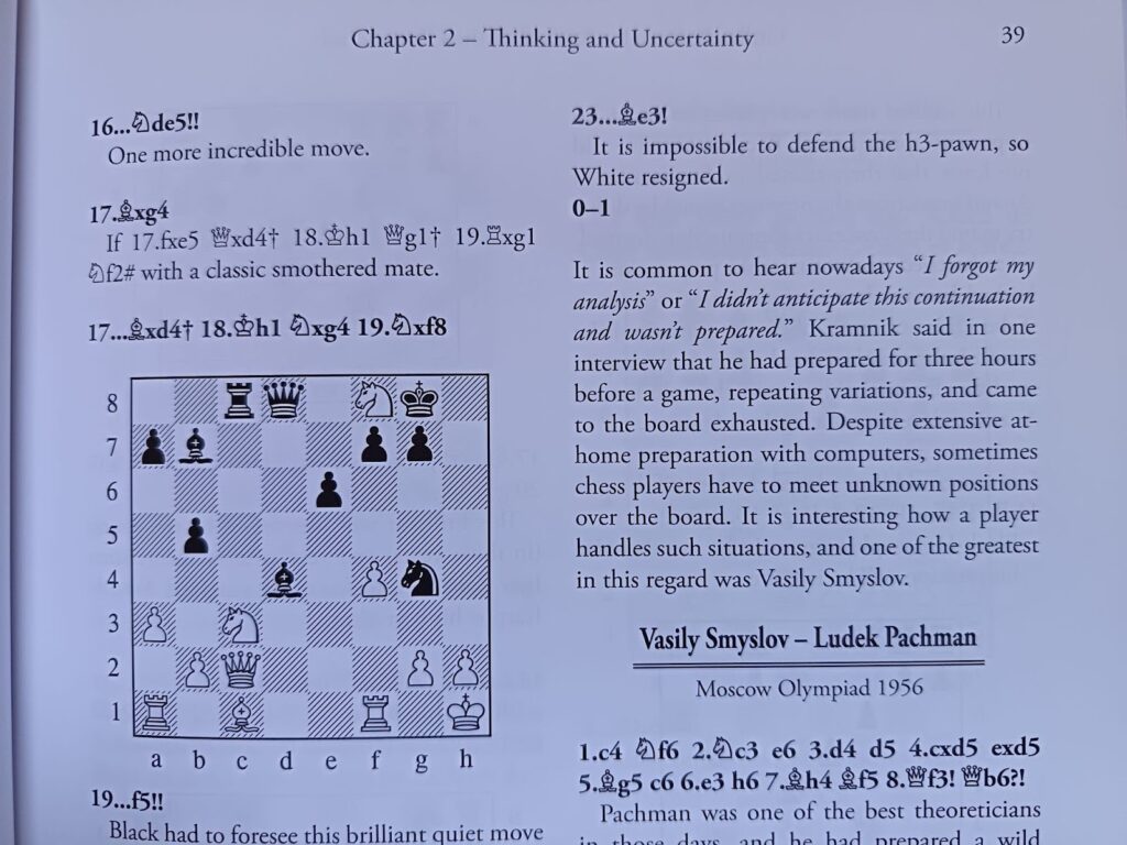 Analyzing the Chess Mind: Most games are accompanied by short paragraphs of text either providing context or explaining the most important aspects of the game, chess book review