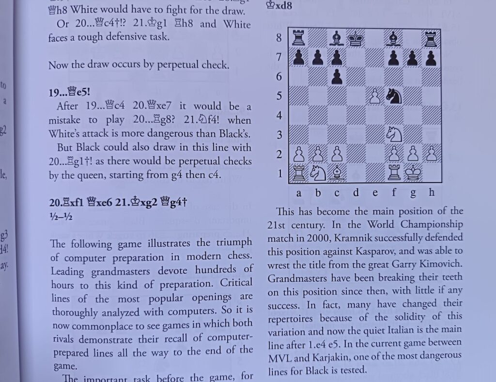 Analyzing the Chess Mind: The annotations are very detailed and instructive, although lacking for some moves, chess book review