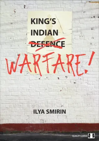 Book cover of "King's Indian Warfare" by Ilya Smirin, chess book review