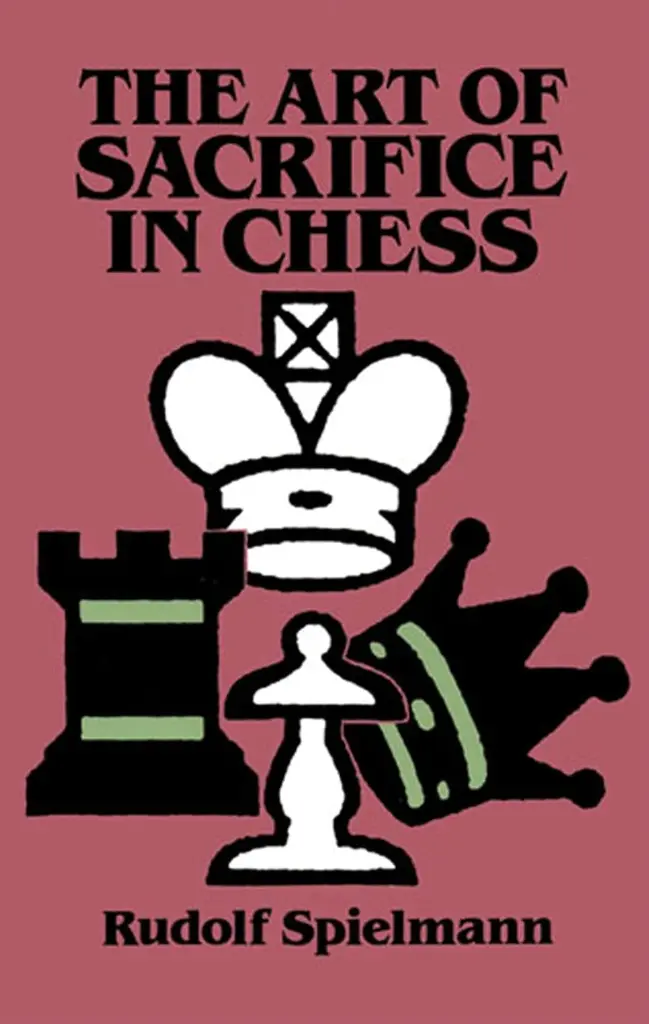 Book cover of "The Art of Sacrifice in Chess" by Rudolf Spielmann, chess book review