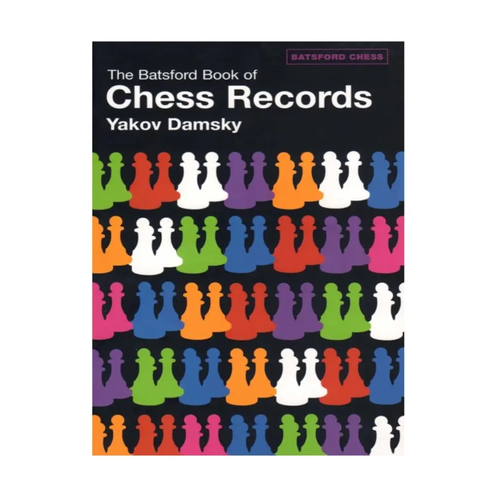 Book cover of "The Batsford Book Of Chess Records" by Iakov Damsky, chess book review