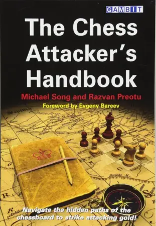 Book cover of "The Chess Attacker's Handbook" by Michael Song, Razvan Preotu, chess book review