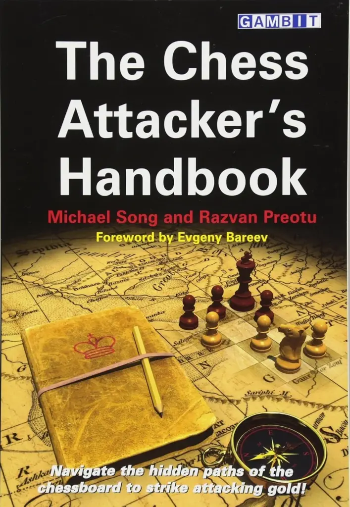 Book cover of "The Chess Attacker's Handbook" by Michael Song, Razvan Preotu, chess book review