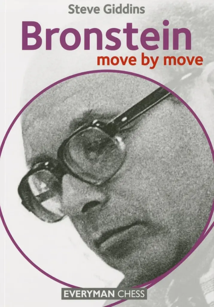 Book cover of "Bronstein: Move by Move" by Steve Giddins, chess book review
