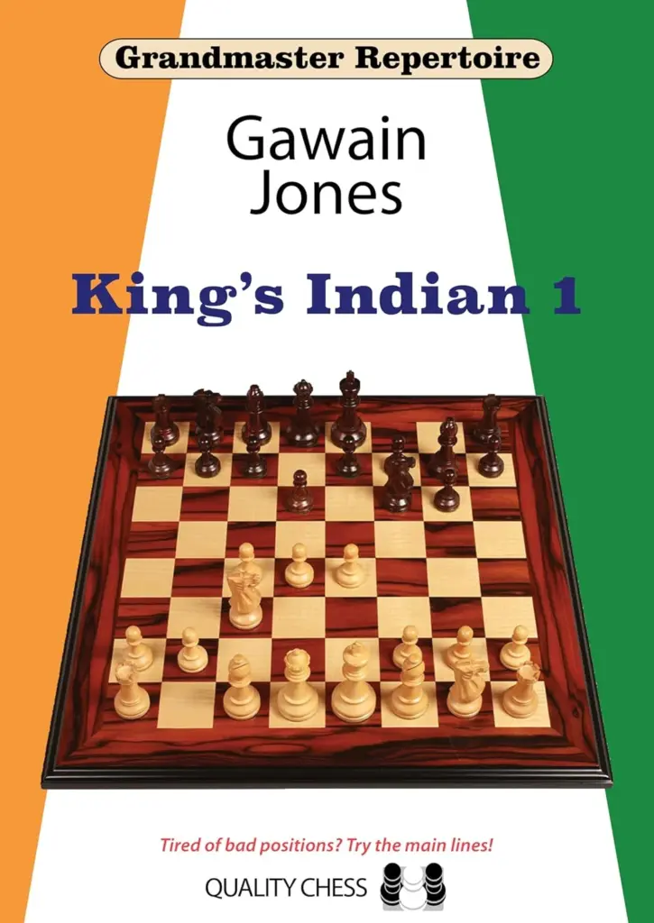 Book cover of "Grandmaster Repertoire: King's Indian 1" by Gawain Jones, chess book review