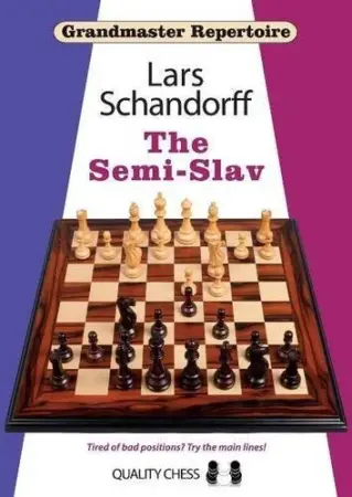 Book cover of "Grandmaster Repertoire: The Semi-Slav" by Lars Schandorff, chess book review