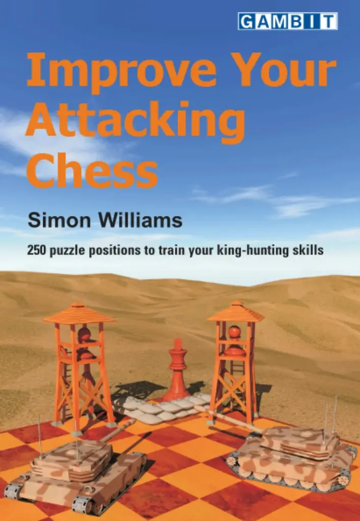 Book cover of "Improve Your Attacking Chess" by Simon Williams, chess book review