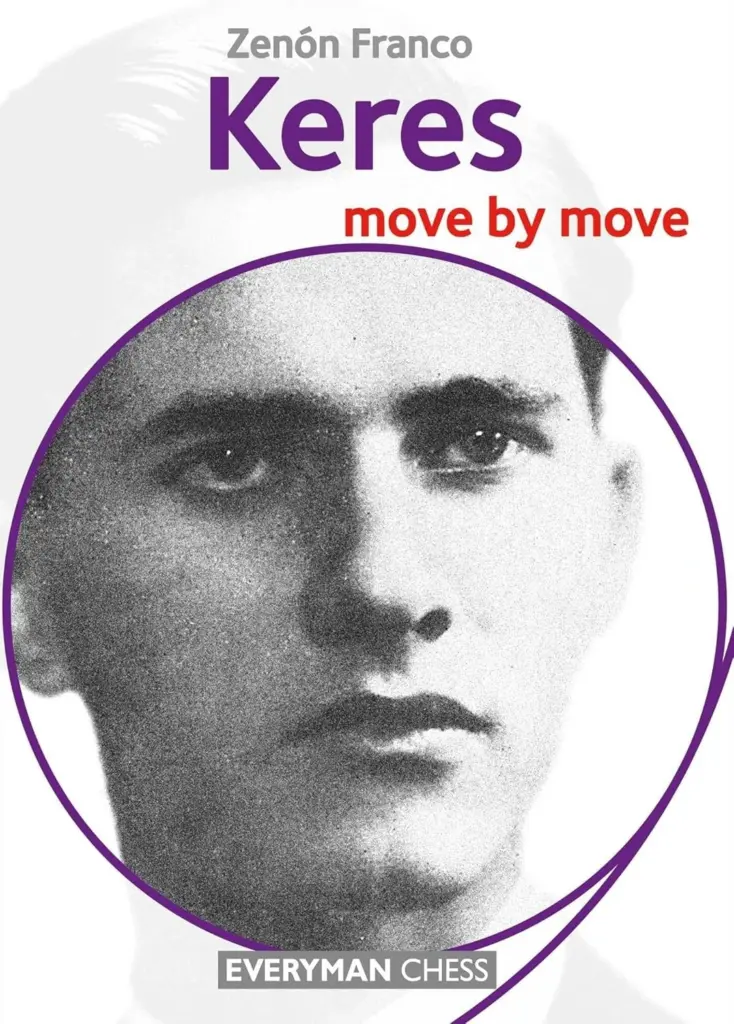 Book cover of "Keres: Move by Move" by Zenon Franco, chess book review