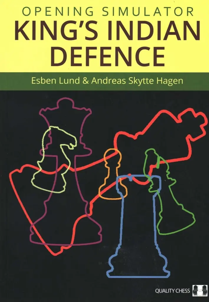 Book cover of "Opening Simulator, King's Indian Defence" by Esben Lund, Andreas Skytte Hagen, chess book review