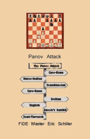 Book cover of "Panov Attack in Chess" by Eric Schiller, chess book review