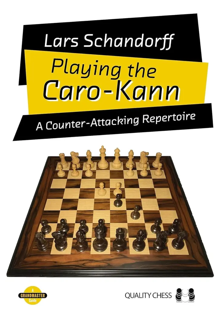 Book cover of "Playing the Caro-Kann: A Counter-attacking Repertoire" by Lars Schandorff, chess book review