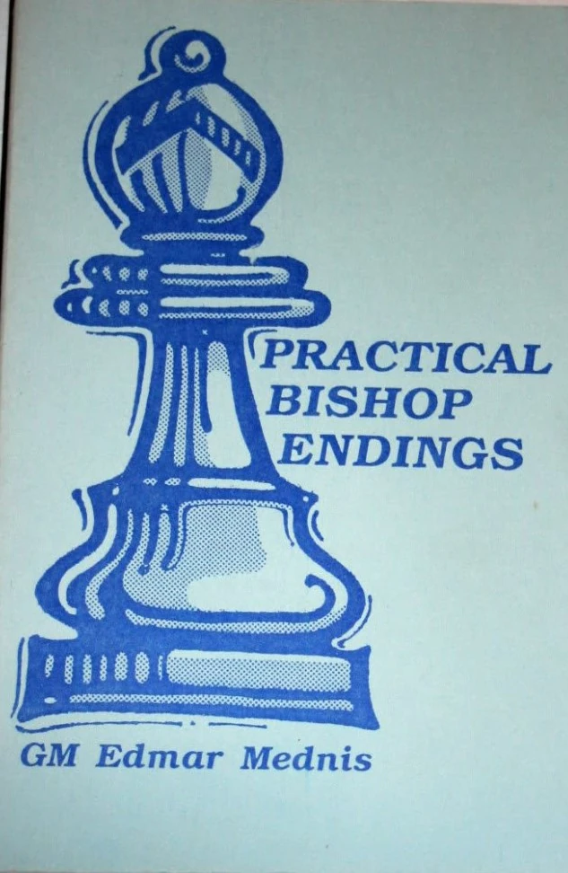 Book cover of "Practical Bishop Endings" by Edmar Mednis, chess book review