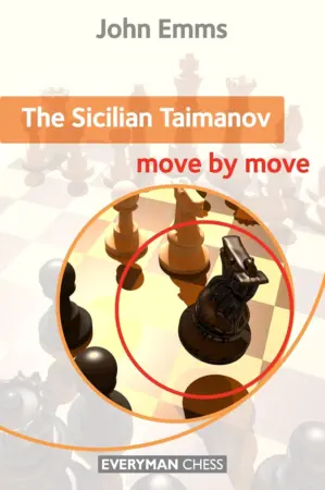 Book cover of "Sicilian Taimanov: Move by Move" by John Emms, chess book review