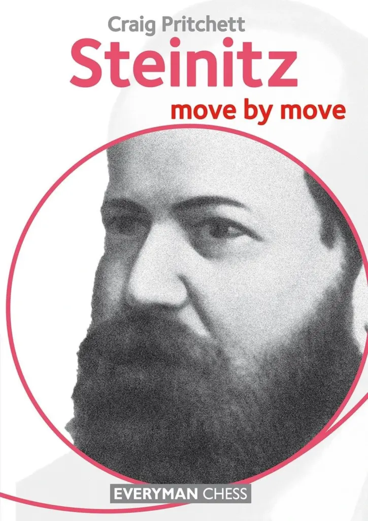 Book cover of "Steinitz: Move by Move" by Craig Pritchett, chess book review