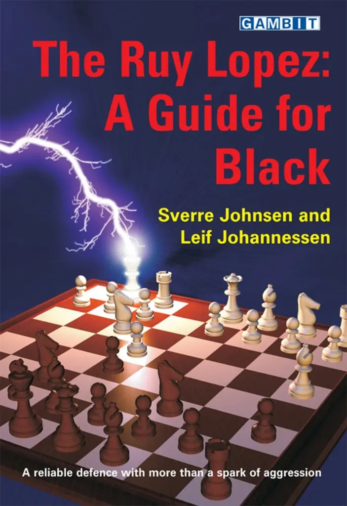 Book cover of "The Ruy Lopez: A Guide for Black" by Leif Erlend Johannessen, Sverre Johnsen, chess book review