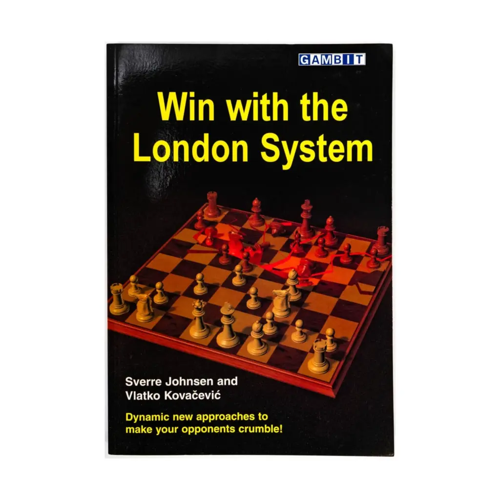 Book cover of "Win with the London System" by Sverre Johnsen, Vlatko Kovacevic, chess book review