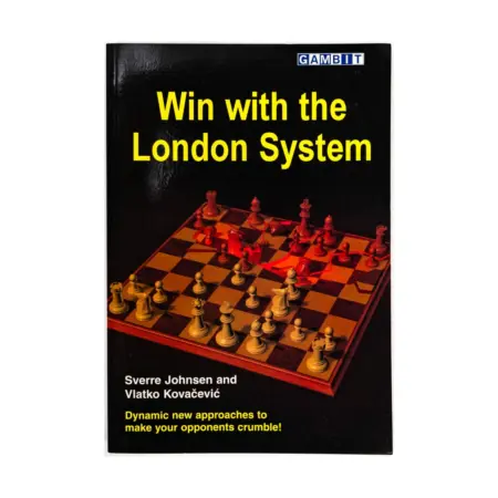 Book cover of "Win with the London System" by Sverre Johnsen, Vlatko Kovacevic, chess book review