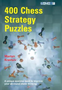 Chess book review, 400 Chess Strategy Puzzles, Martyn Kravtsiv