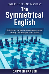 Book cover of "The Symmetrical English" by Carsten Hansen, chess book review
