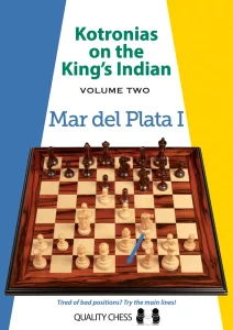 Book cover of "Kotronias on the King's Indian, Volume 2, Mar del Plata 1" by Vassilios Kotronias, chess book review