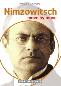 Book cover of "Nimzowitsch: Move by Move" by Steve Giddins, chess book review