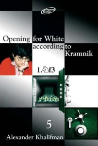 Book cover of "Opening For White According To Kramnik 1.Nf3, Volume 5" by Alexander Khalifman, chess book review