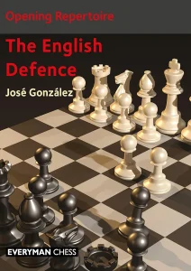 Book cover of "Opening Repertoire: The English Defence" by Jose Gonzalez, chess book review
