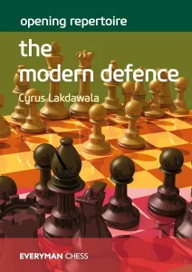 Book cover of "Opening Repertoire: The Modern Defence" by Cyrus Lakdawala, chess book review