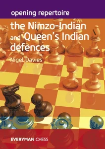 Book cover of "Opening Repertoire: The Nimzo-Indian and Queen’s Indian Defences" by Nigel Davies, chess book review