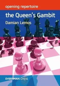 Book cover of "Opening Repertoire: The Queen's Gambit" by Damian Lemos, chess book review
