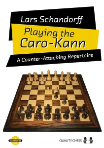 Book cover of "Playing the Caro-Kann: A Counter-attacking Repertoire" by Lars Schandorff, chess book review