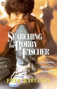 Book cover of "Searching for Bobby Fischer" by Fred Waitzkin, chess book review
