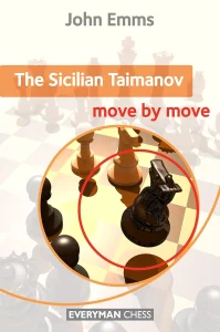 Book cover of "Sicilian Taimanov: Move by Move" by John Emms, chess book review